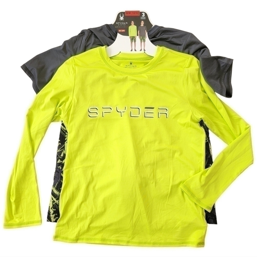 🛑 2 / $40 Sale! SPYDER 3 Piece Surf Sand Sun Swim Set Size (10/12)M NWT
